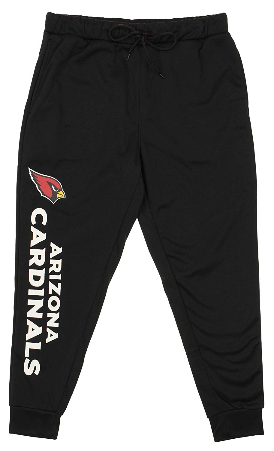 Zubaz NFL Arizona Cardinals Men's Poly Fleece Jogger, Black