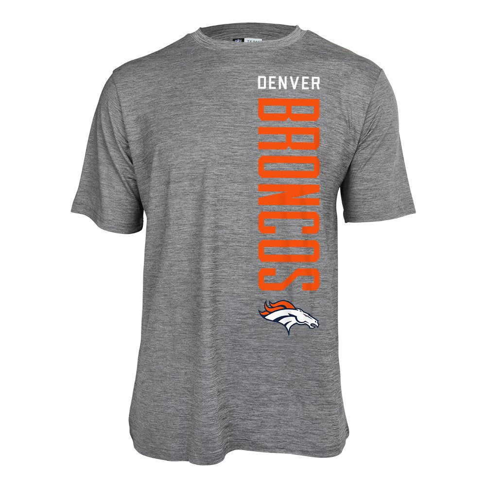 Zubaz NFL Men's Denver Broncos Vertical Team Name Graphic Tee