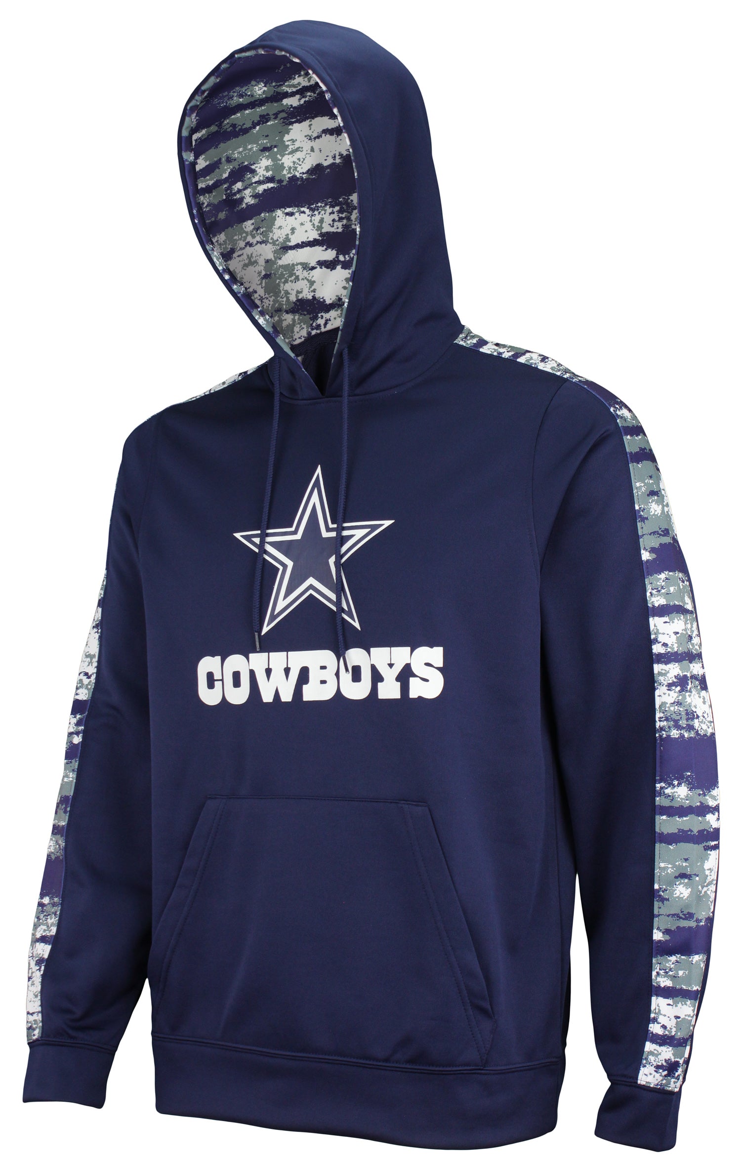 Zubaz NFL Men's Dallas Cowboys Performance Hoodie w/ Oxide Camo Sleeves