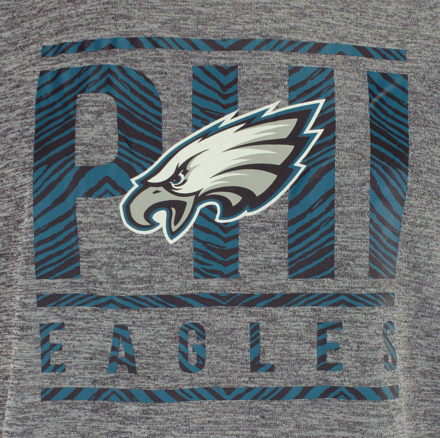 Zubaz NFL Philadelphia Eagles Men's Lightweight French Terry Crew Neck Sweatshirt