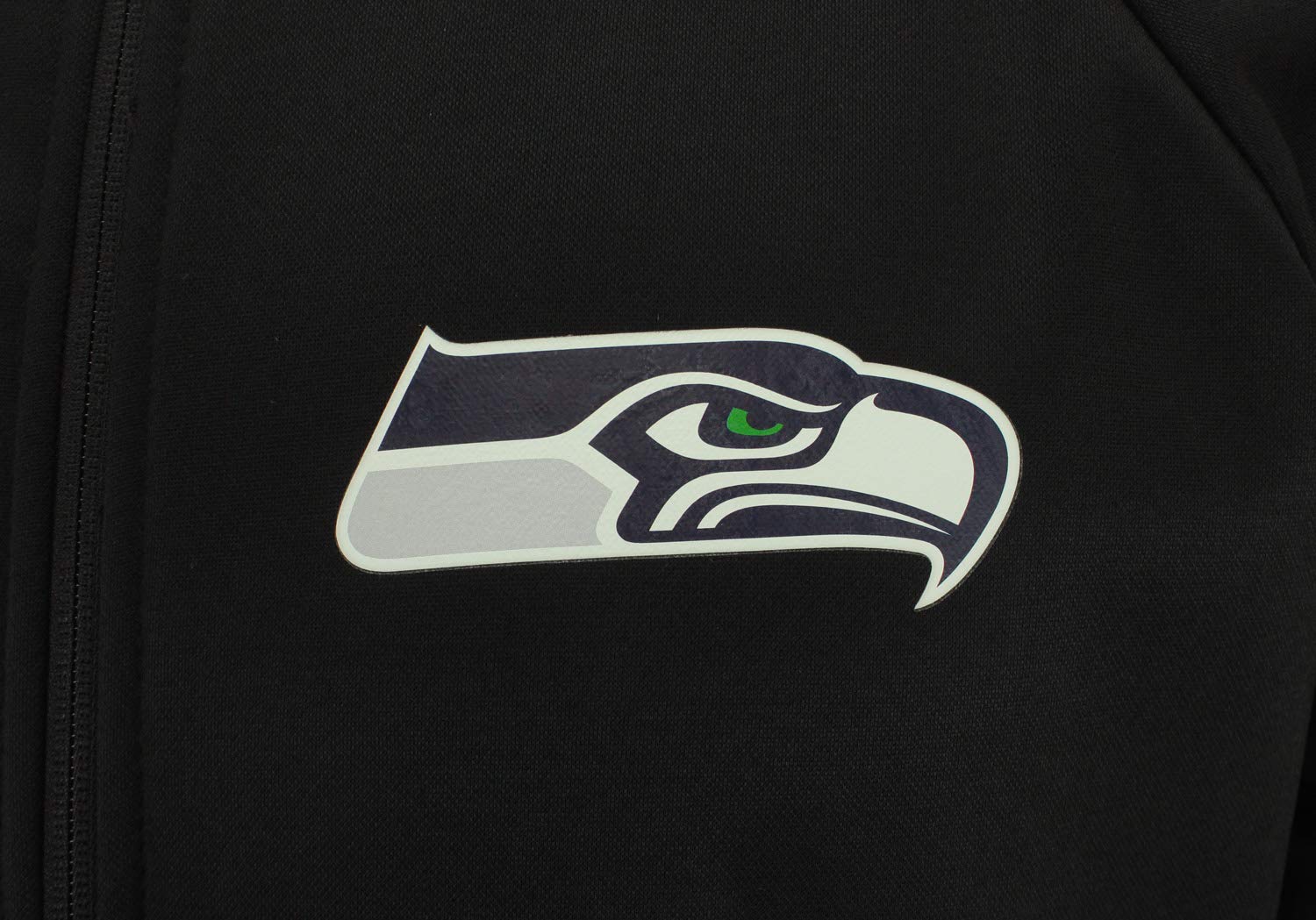 Zubaz NFL Seattle Seahawks Men's Heavyweight Full Zip Performance Fleece Hoodie