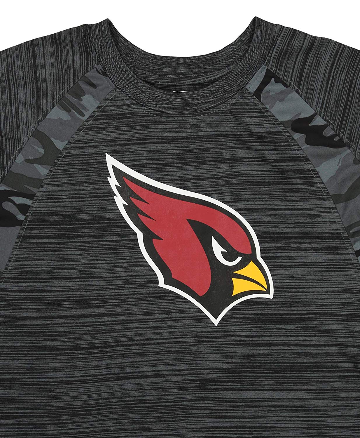 Zubaz NFL Men's Arizona Cardinals Tonal Camo Raglan T-Shirt