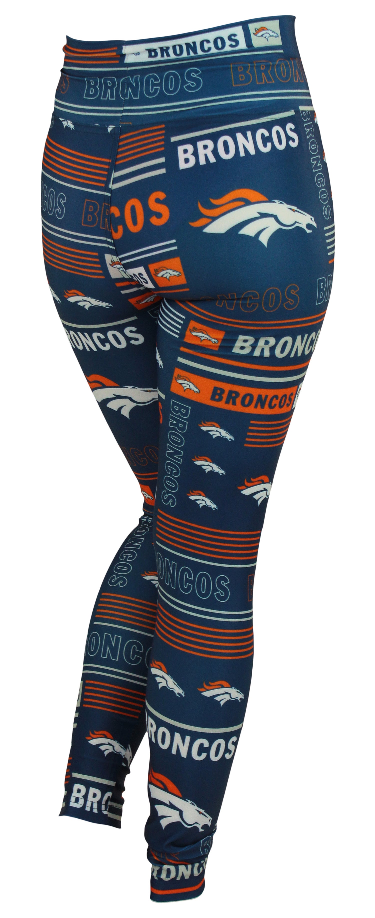 Zubaz NFL Denver Broncos Women's Team Column Leggings