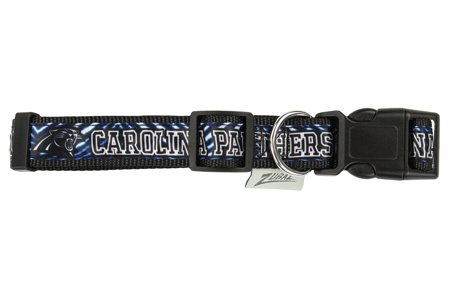 Zubaz X Pets First NFL Carolina Panthers Team Adjustable Dog Collar