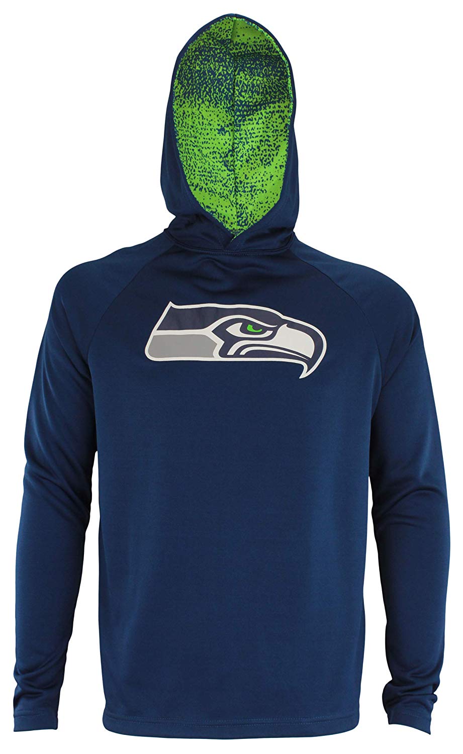 Zubaz NFL Seattle Seahawks Men's Lightweight Performance French Terry Hoodie