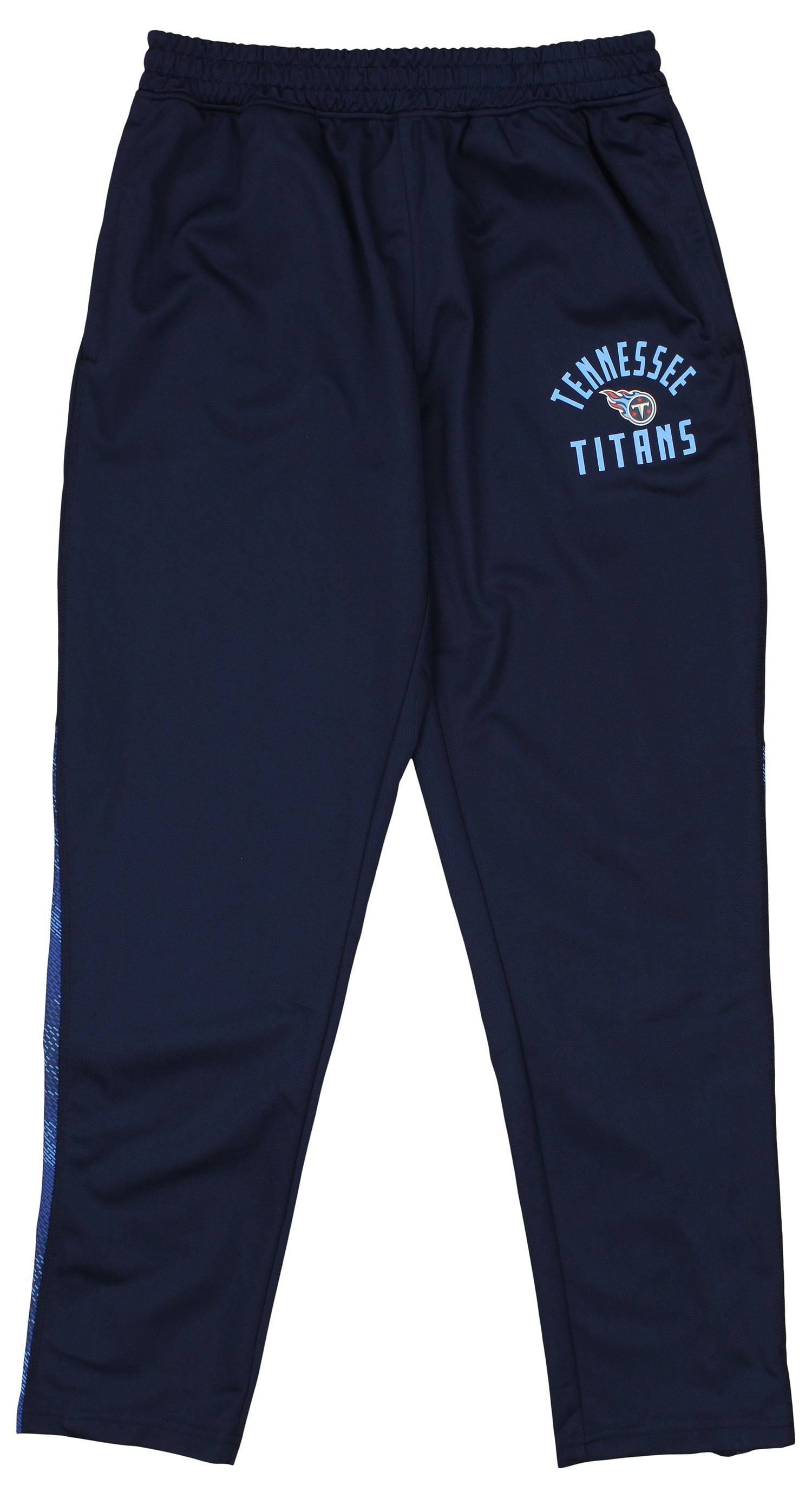 Zubaz NFL Men's Tennessee Titans Viper Accent Elevated Jacquard Track