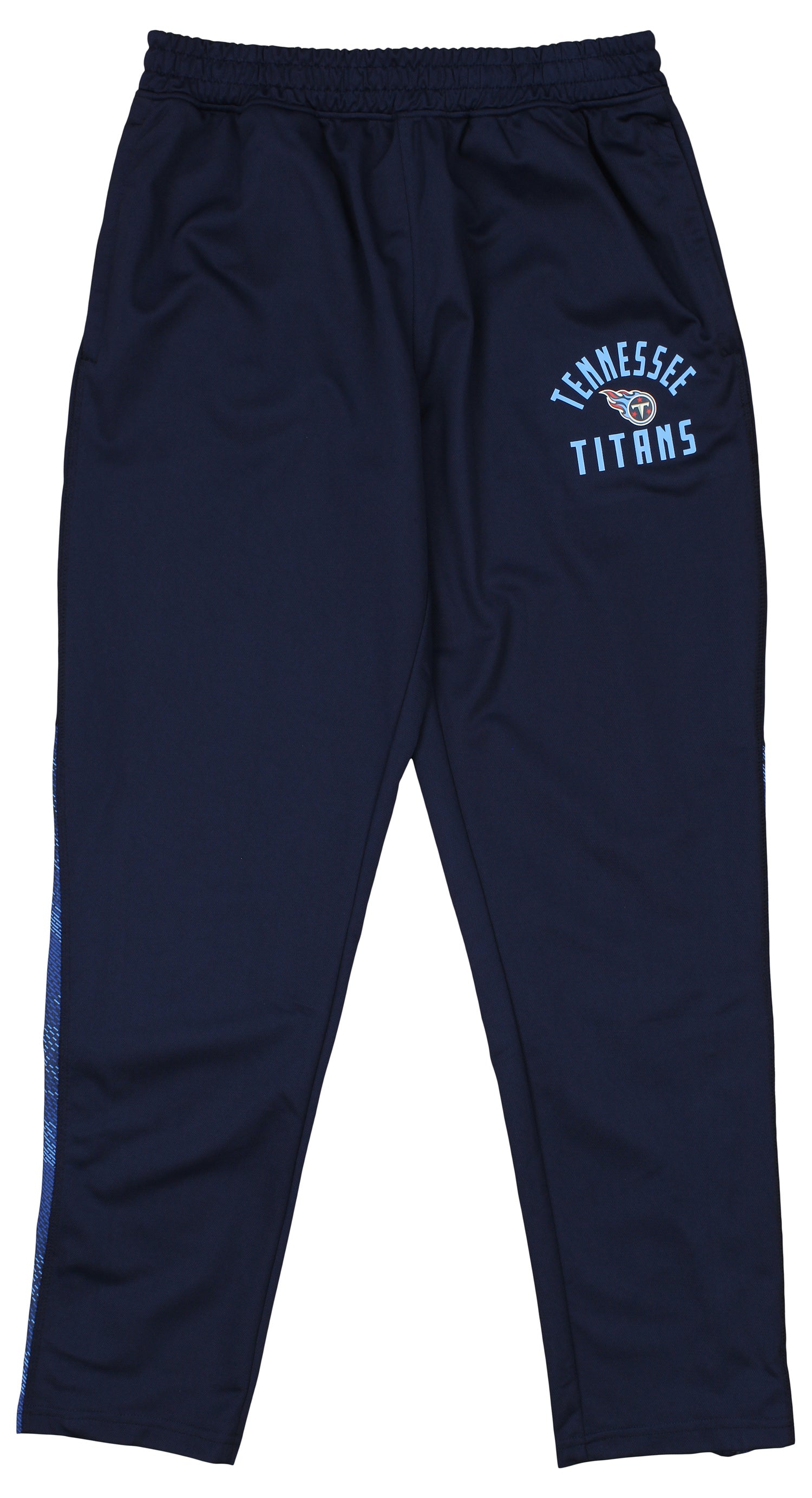 Zubaz NFL Men's Tennessee Titans Viper Accent Elevated Jacquard Track Pants