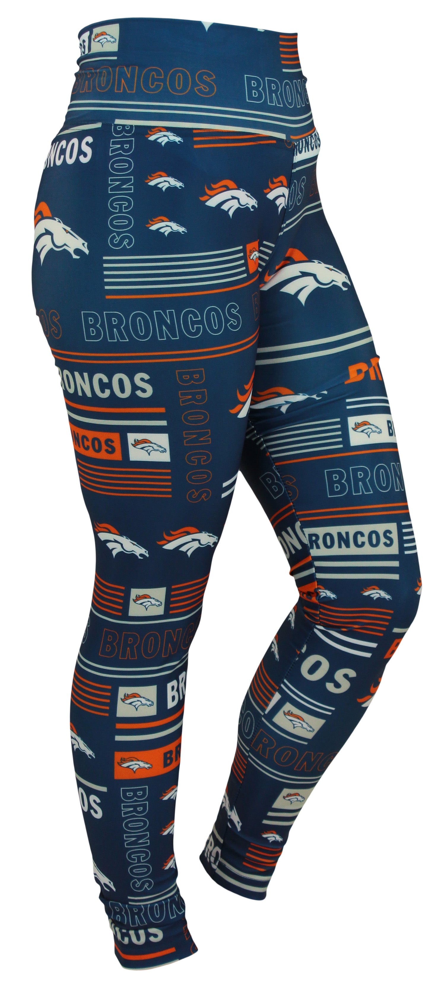 Zubaz NFL Denver Broncos Women's Team Column Leggings