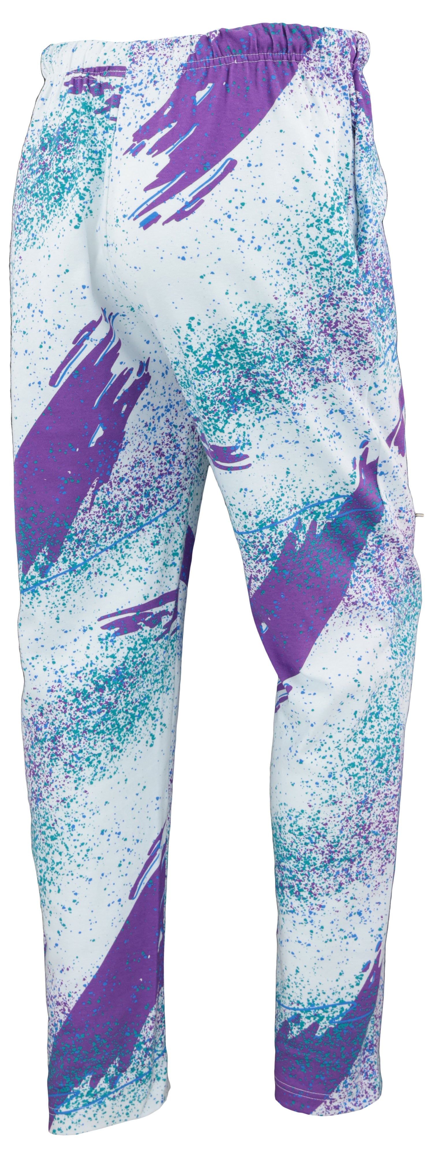 Zubaz 88 Men's The Original Pants - PURPLE/AQUA CONFETTI