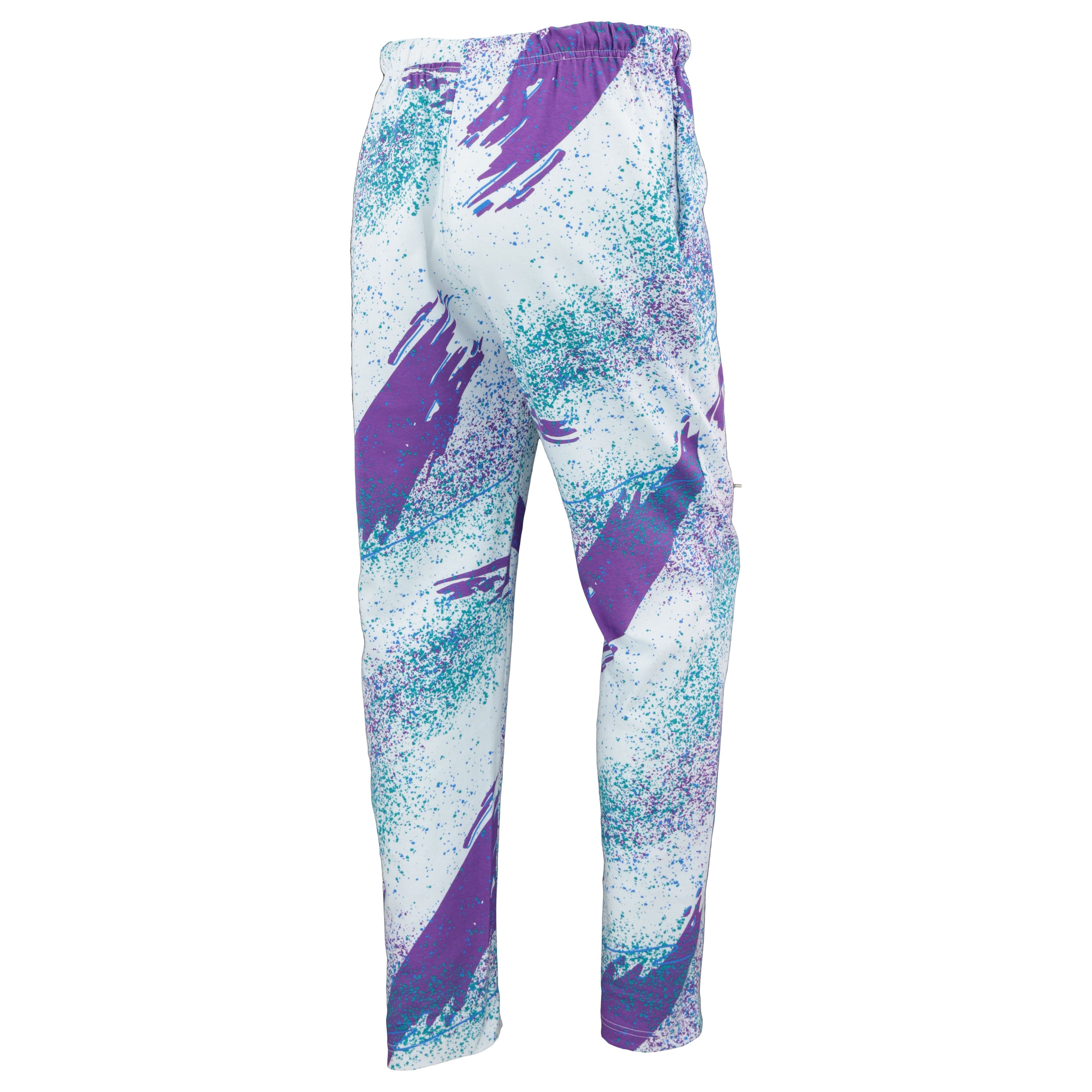 Zubaz 88 Men's The Original Pants - PURPLE/AQUA CONFETTI