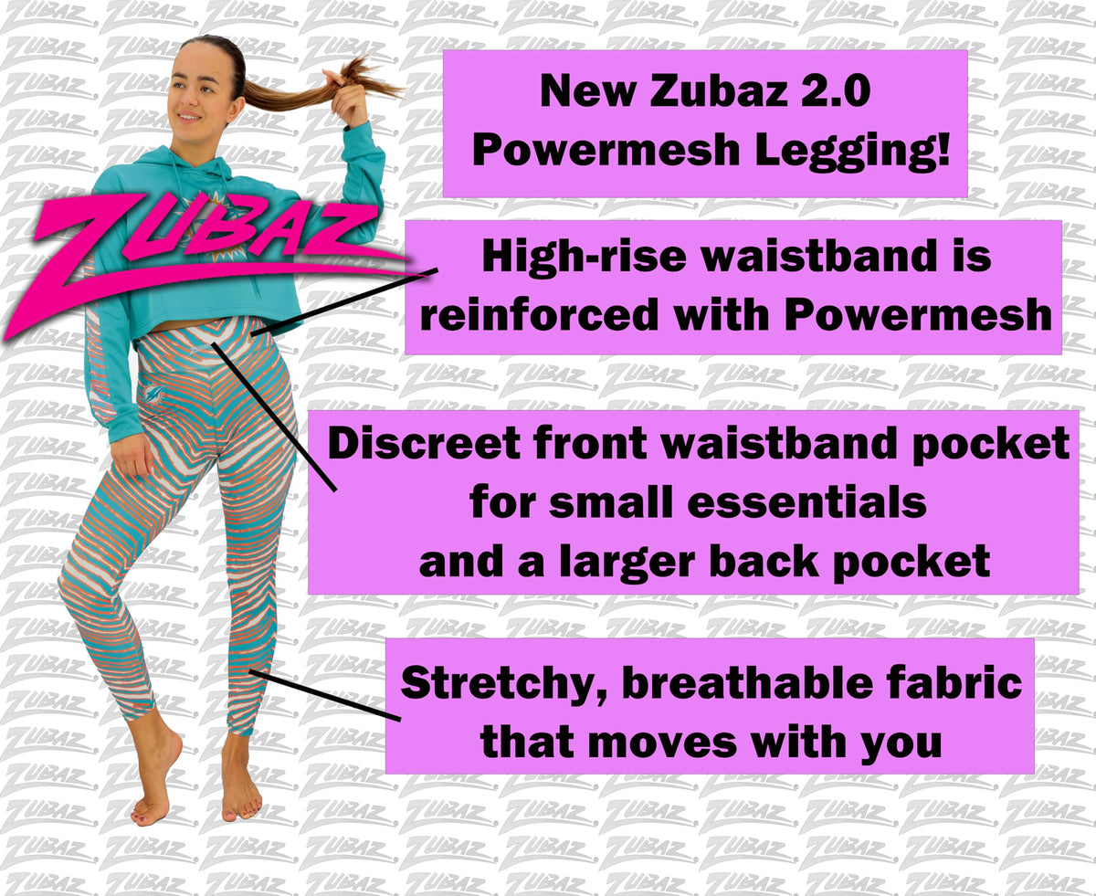 Zubaz NFL Women's Column Leggings, Dallas Cowboys