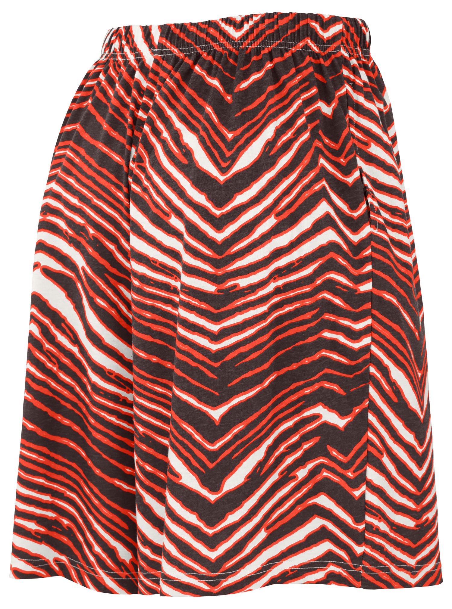 Zubaz NFL Adult Unisex Z88 Zebra Short for Men and Women, Cleveland Browns