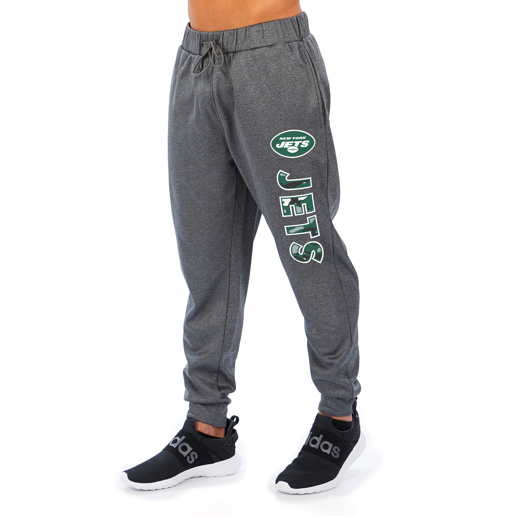 Zubaz NFL Men's New York Jets Gameday Camo Wordmark Jogger Pants