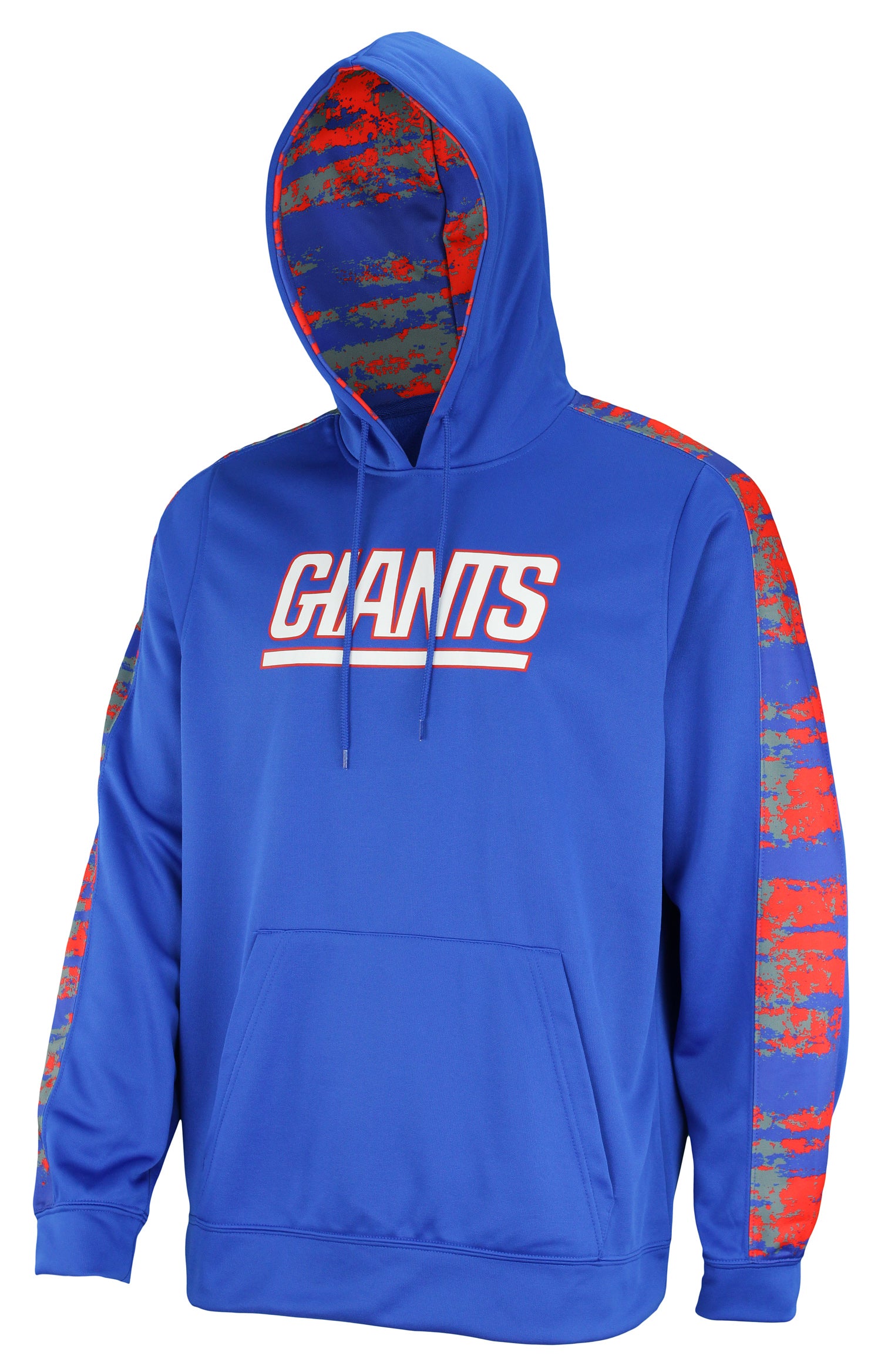 Zubaz NFL Men's New York Giants Performance Hoodie w/ Oxide Sleeves