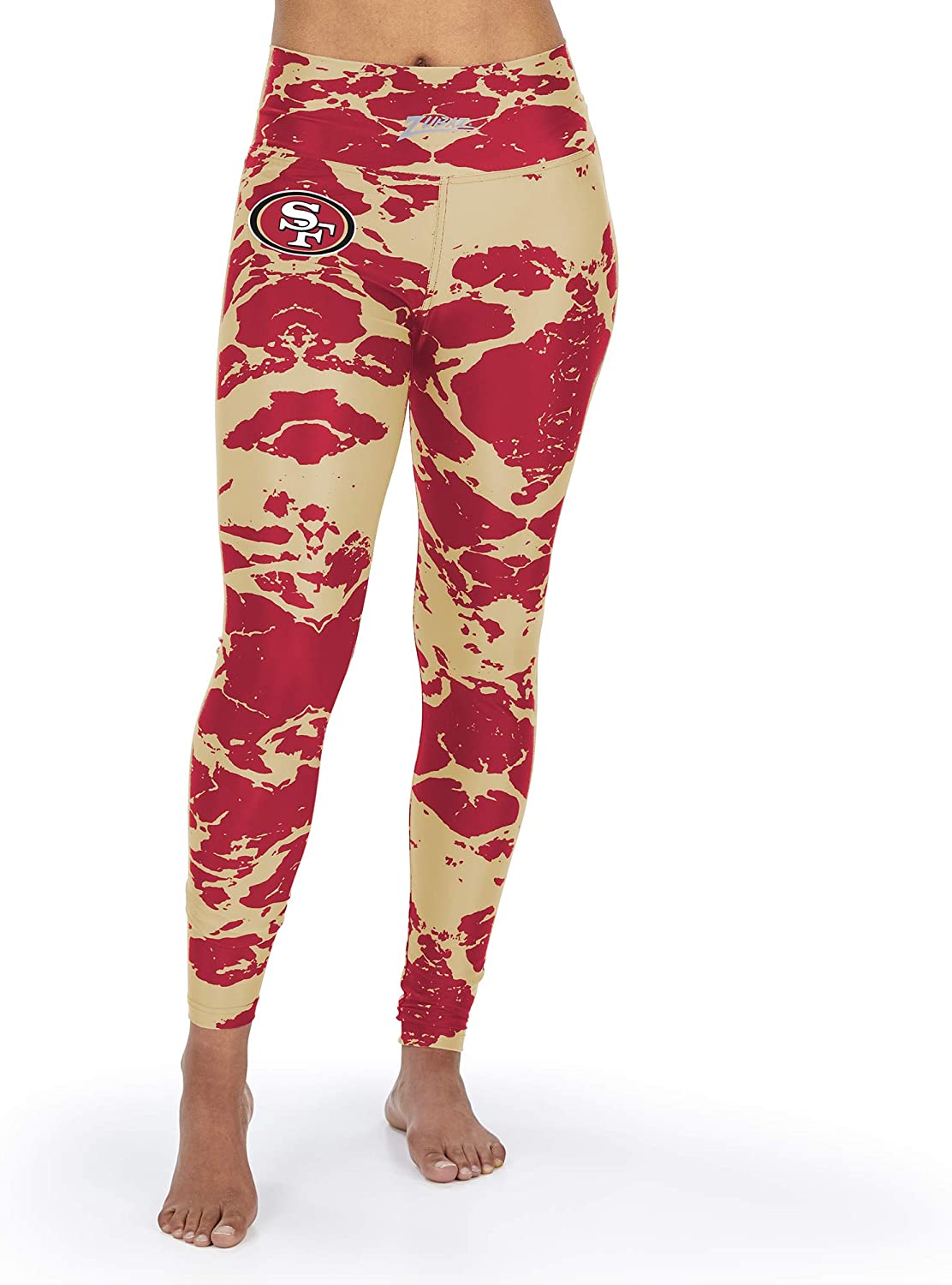 Zubaz Women's San Francisco 49ers Team Colors Lava Legging