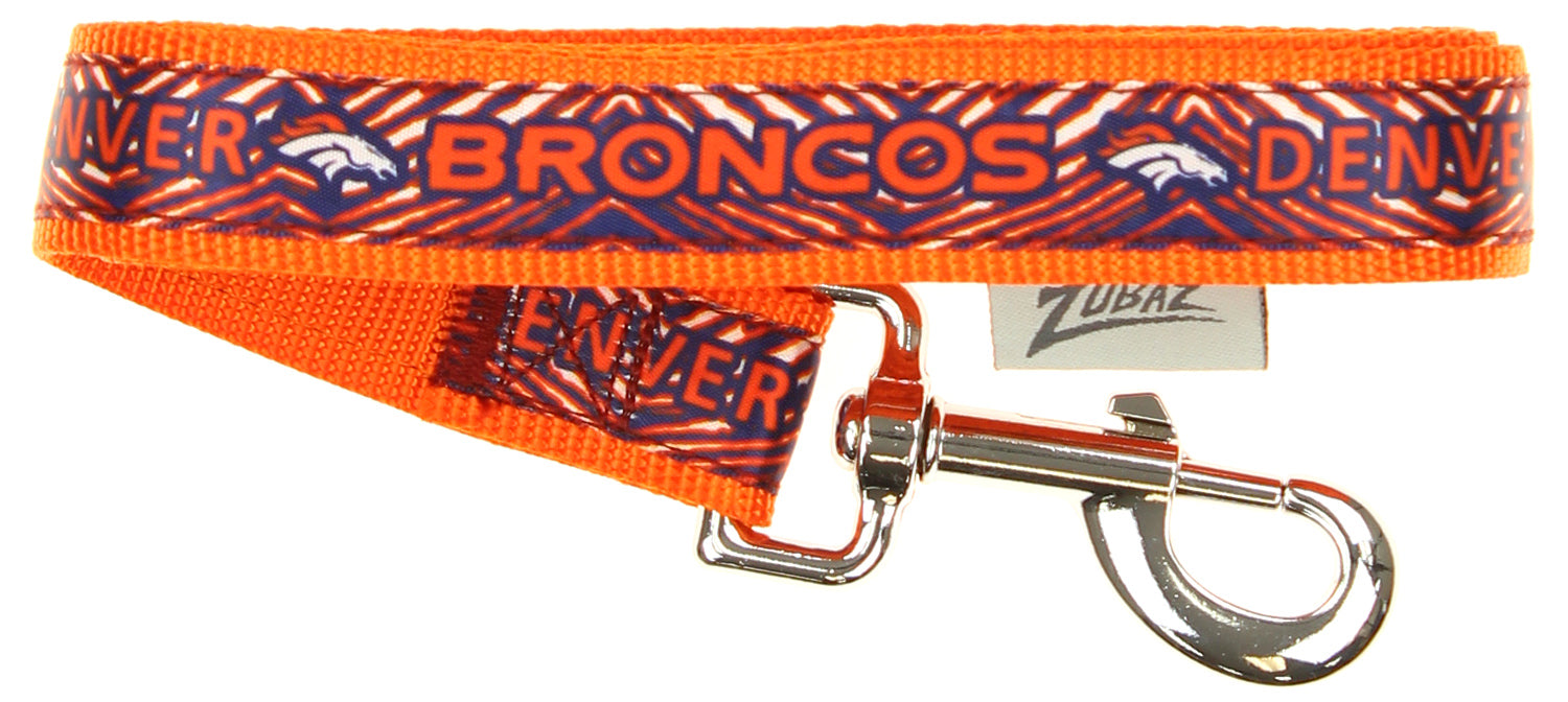 Zubaz X Pets First NFL Denver Broncos Team Logo Leash For Dogs