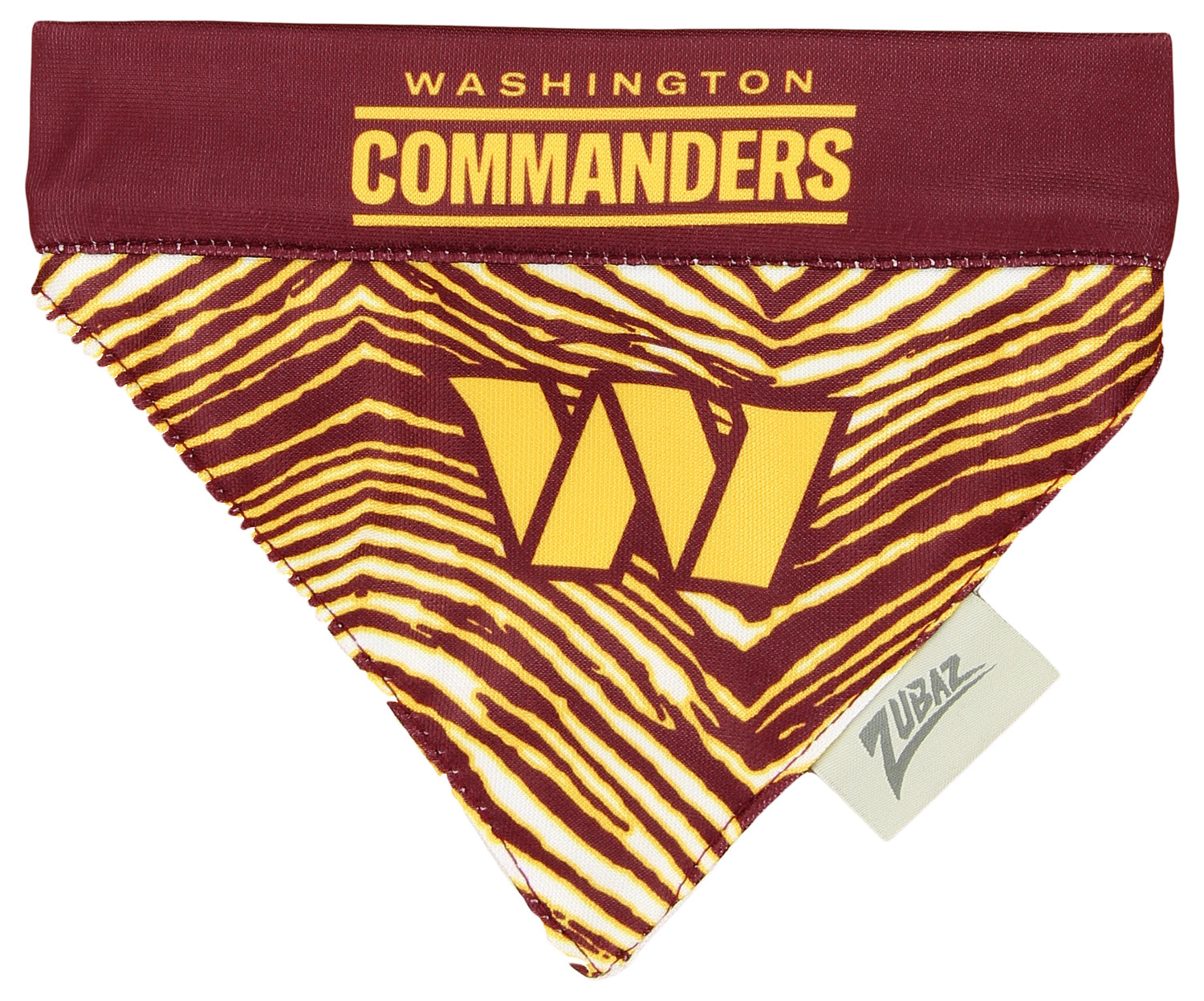 Zubaz X Pets First NFL Washington Football Commanders Reversible Bandana