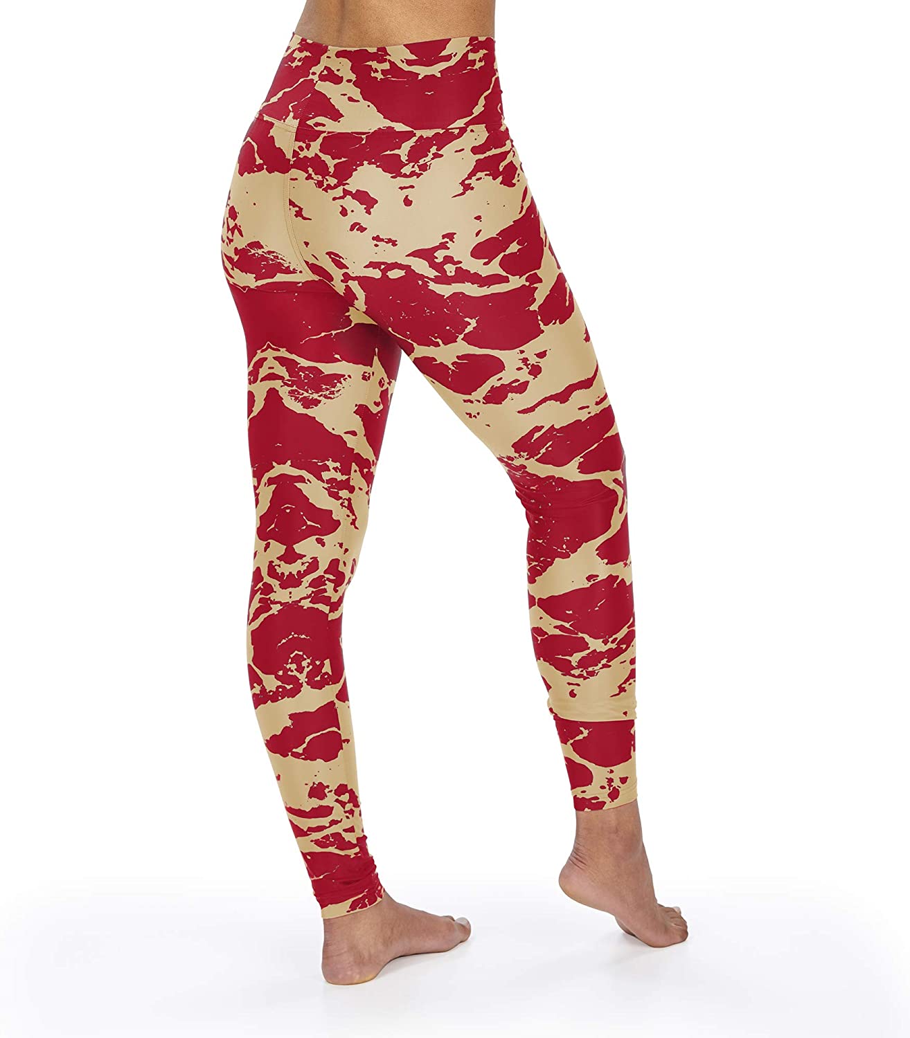 Zubaz Women's San Francisco 49ers Team Colors Lava Legging