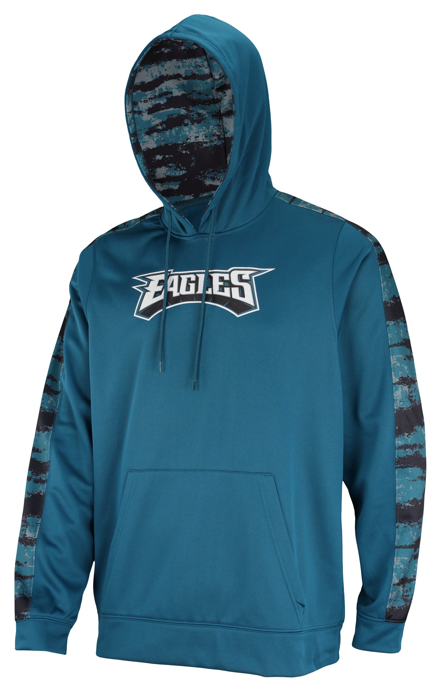 Zubaz NFL Men's Philadelphia Eagles Performance Hoodie w/ Oxide Sleeves