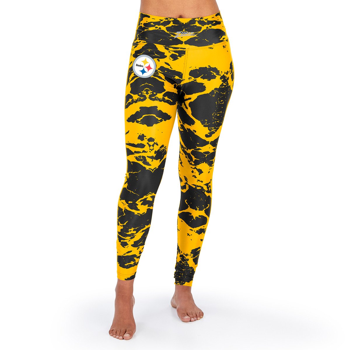 Zubaz Pittsburgh Steelers NFL Women's Team Colors Lava Legging