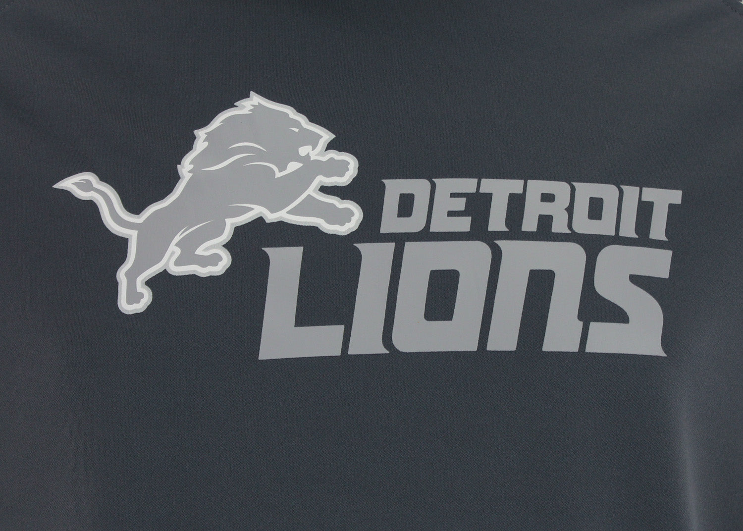 Zubaz NFL Men's Detroit Lions Gray Post Light Weight Hoodie
