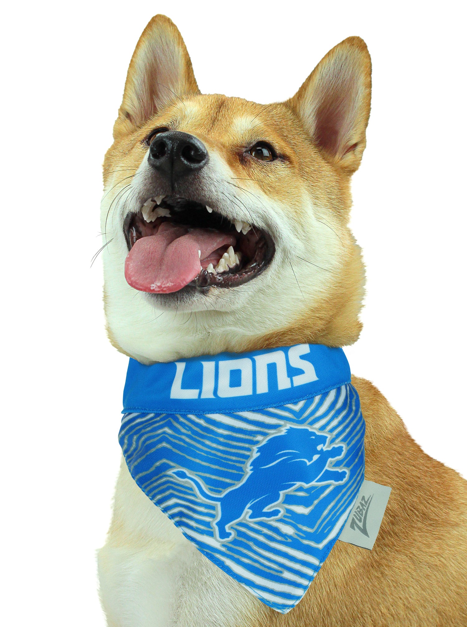 Zubaz X Pets First NFL Detroit Lions Reversible Bandana For Dogs Cat