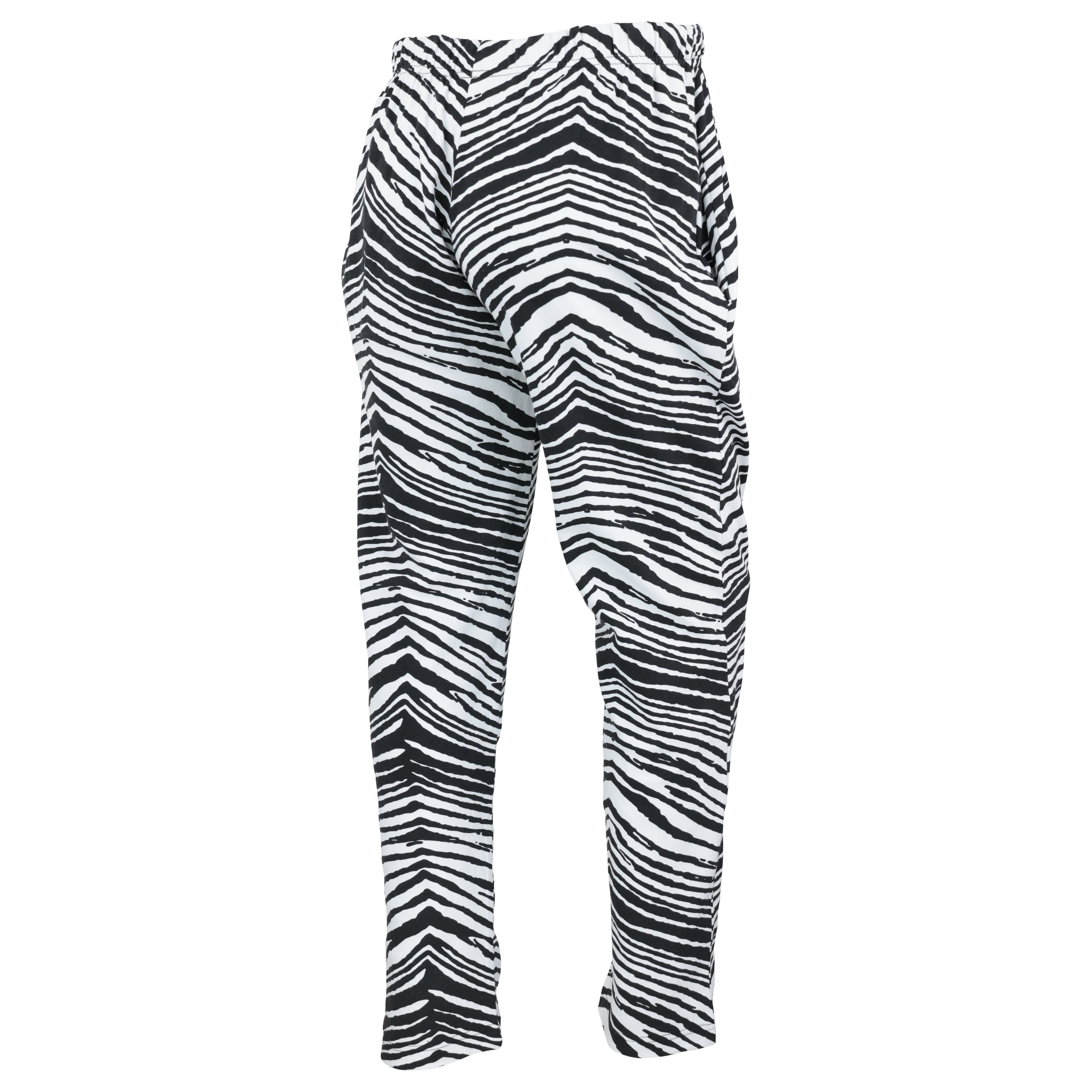 Zubaz 88 Men's The Original Pants - BLACK/WHITE ZEBRA