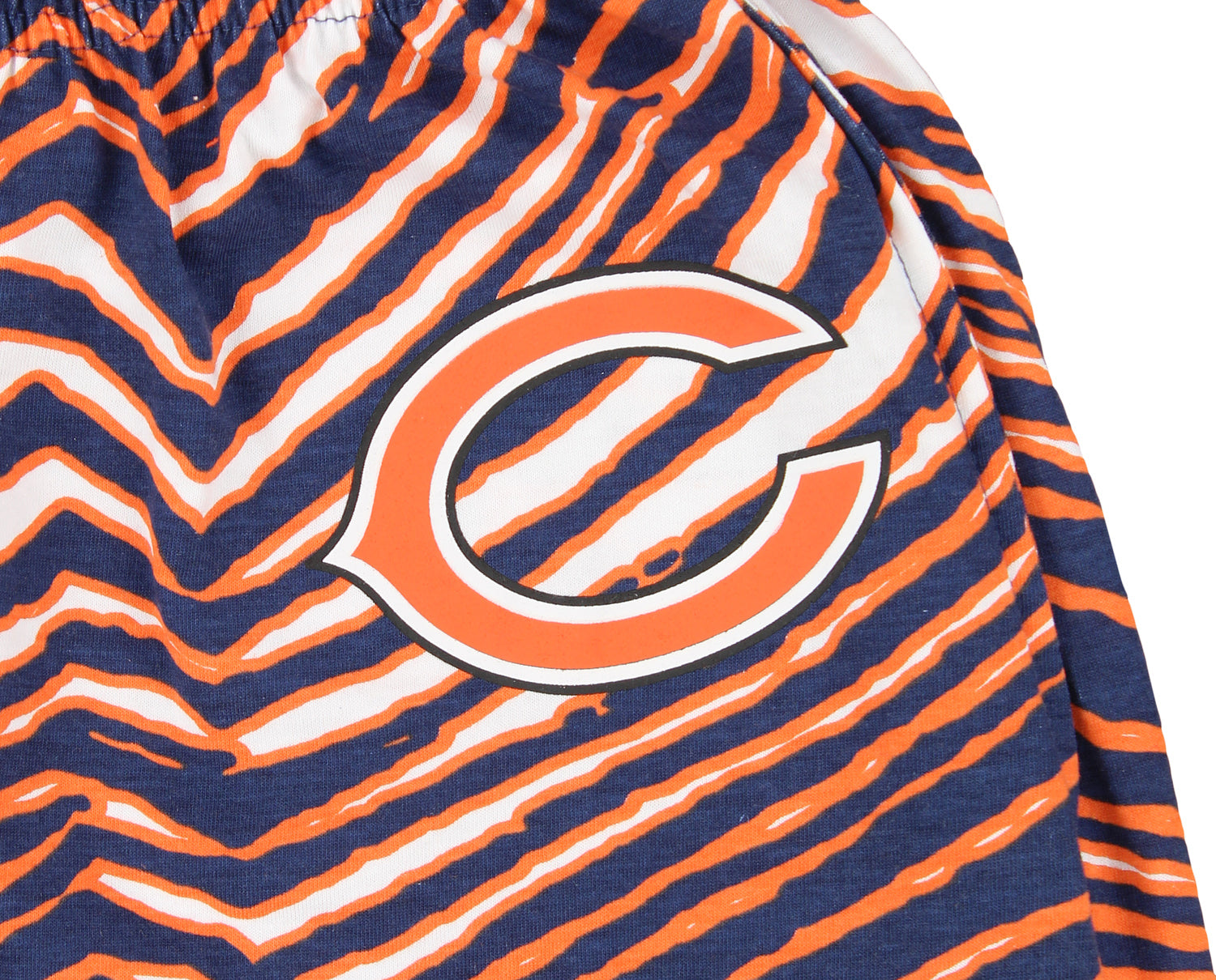 Zubaz Chicago Bears NFL Men's Zebra Left Hip Logo Lounge Pant