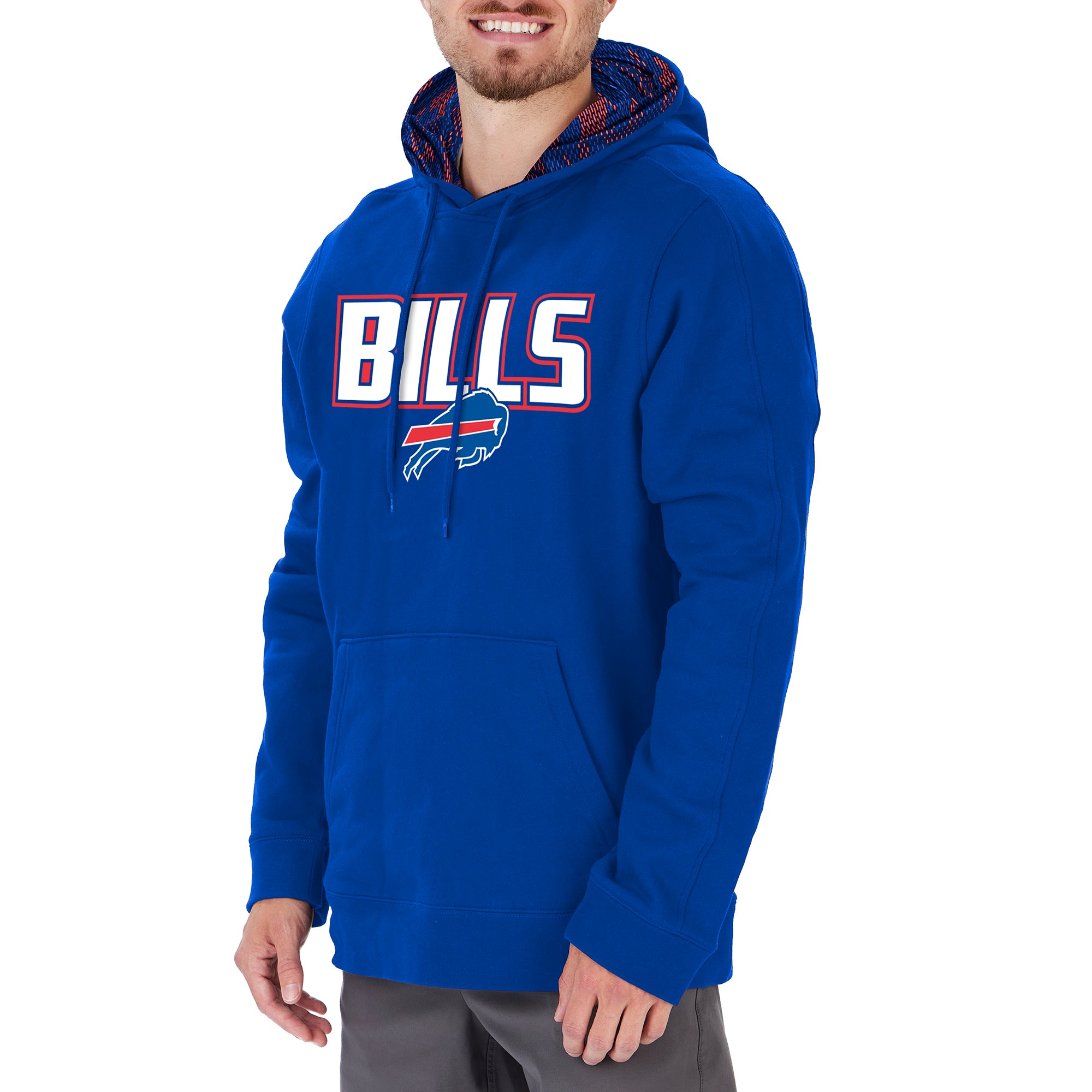 Zubaz Men's NFL Buffalo Bills Viper Print Hoodie