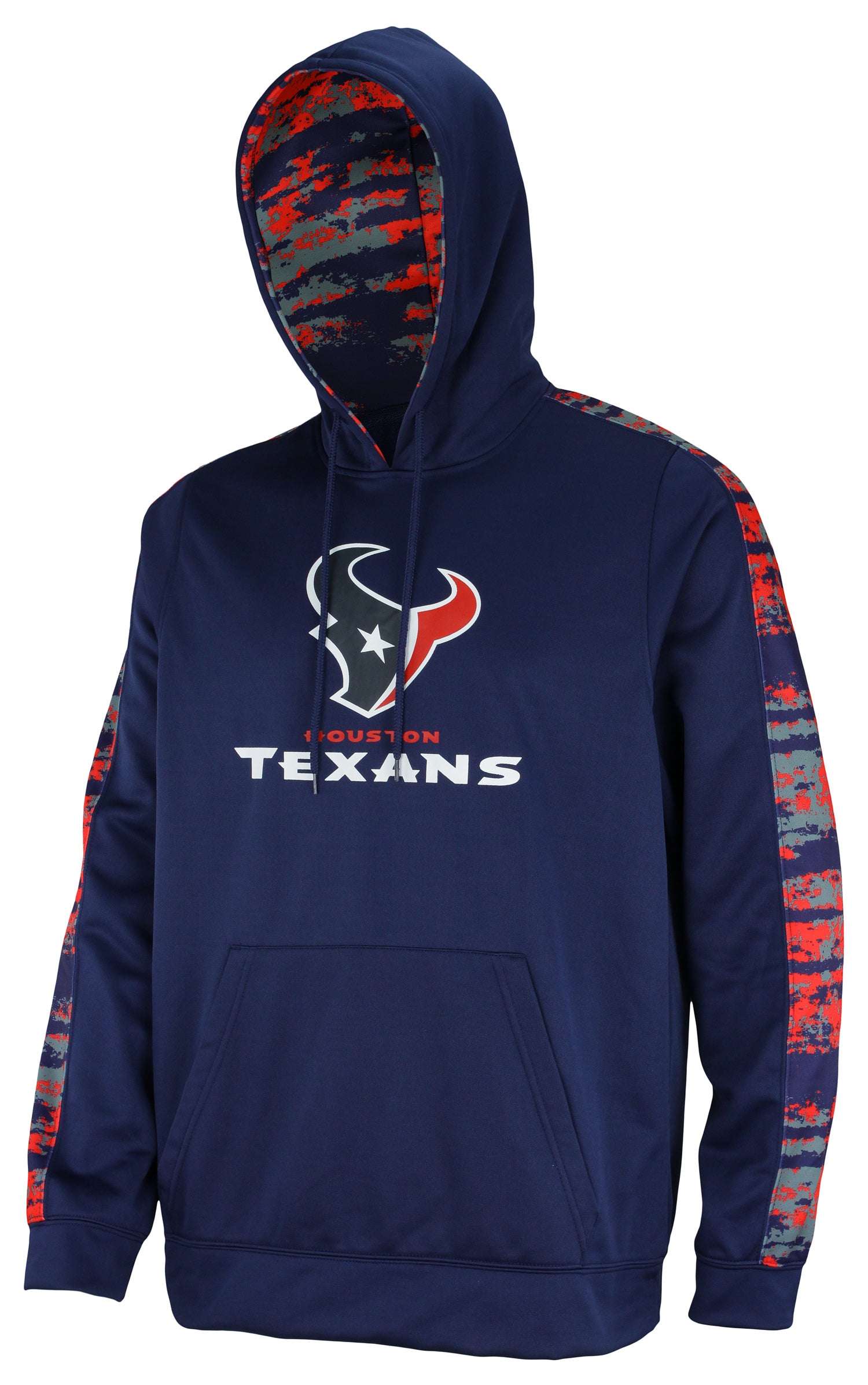 Zubaz NFL Men's Houston Texans Performance Hoodie w/ Oxide Sleeves