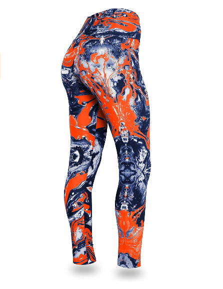 Zubaz NFL Women's Chicago Bears Team Swirl Leggings