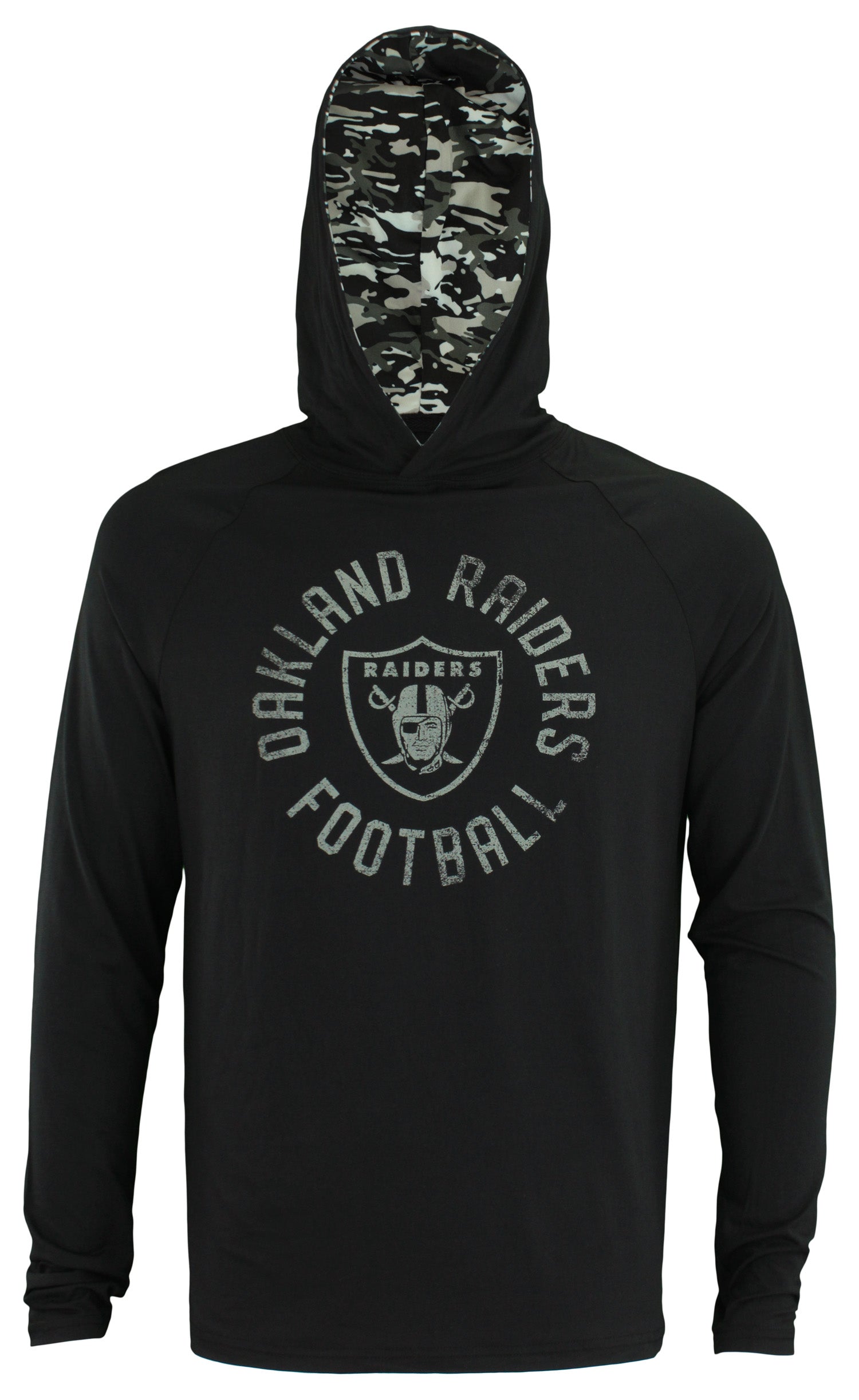 Zubaz NFL Oakland Raiders Lightweight Mini Camo Hoody