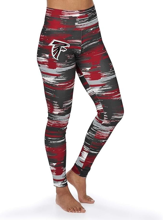 Zubaz NFL ATLANTA FALCONS TEAM COLOR BRUSHED PAINT LEGGING