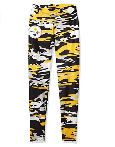 Zubaz NFL Women's Pittsburgh Steelers Camo Print Legging Bottoms