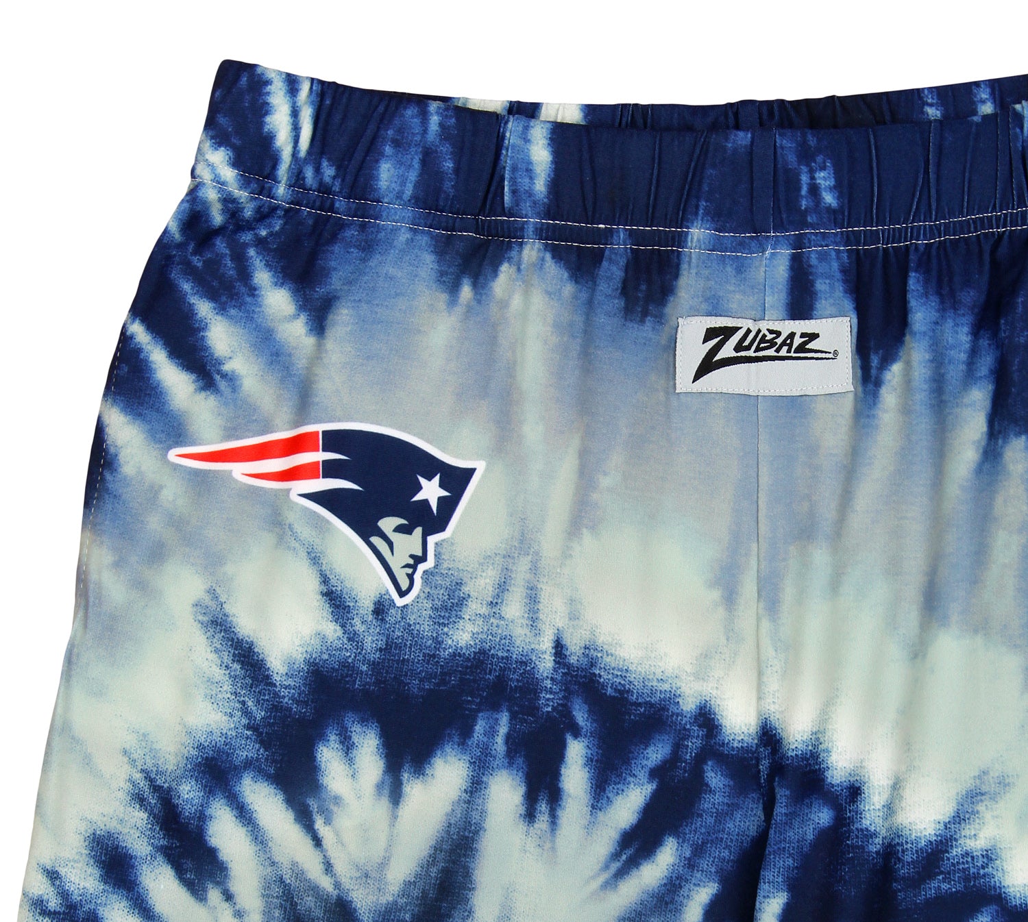 Zubaz New England Patriots NFL Men's Tie Dye Team Colors Lounge Pants, Blue