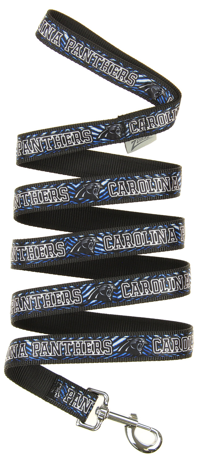 Zubaz X Pets First NFL Carolina Panthers Team Logo Leash For Dogs