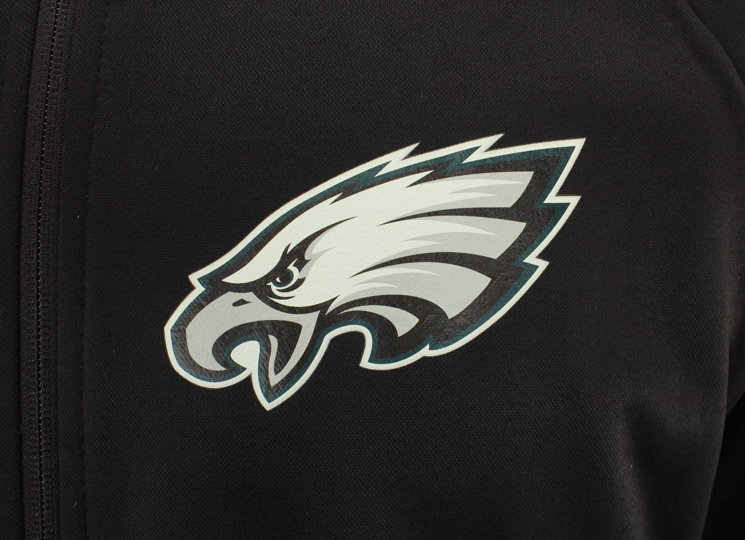 Zubaz NFL Philadelphia Eagles Men Heavyweight Full Zip Performance Fleece Hoodie