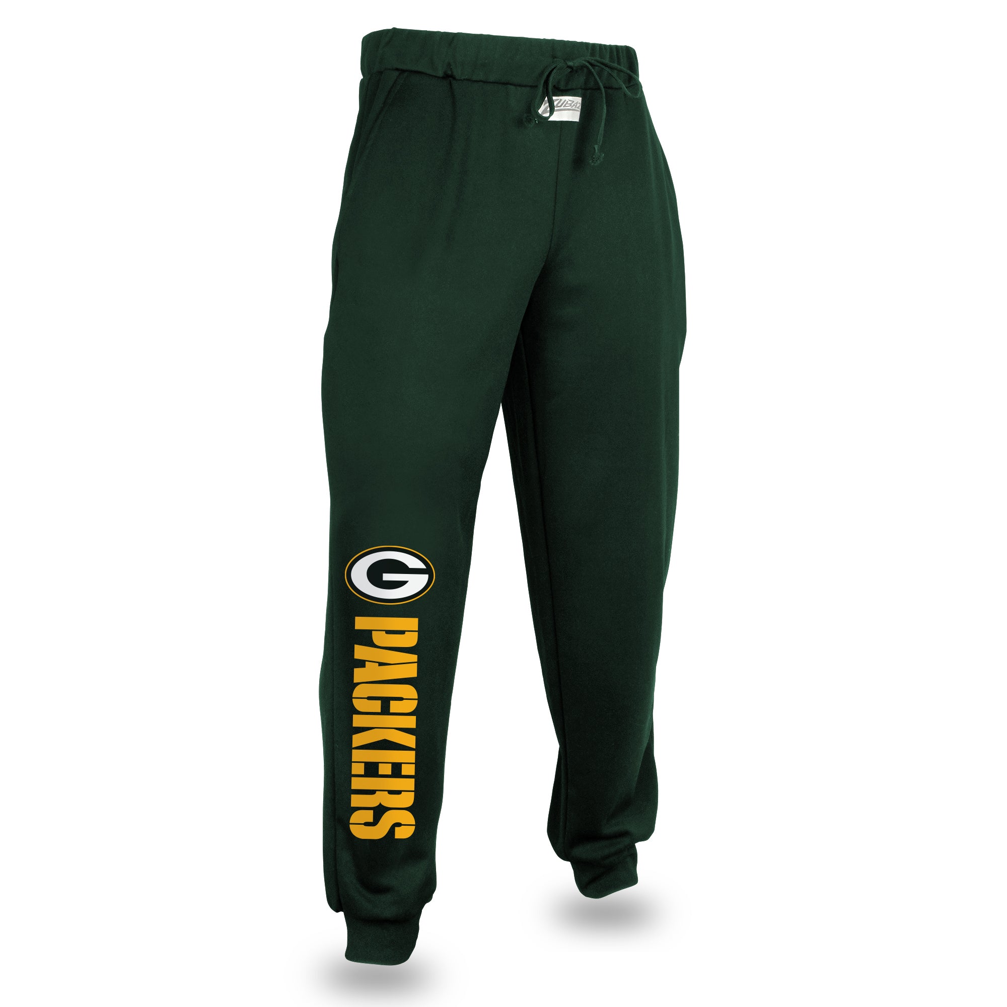 Zubaz NFL Men's Green Bay Packers Team Color Joggers, Green