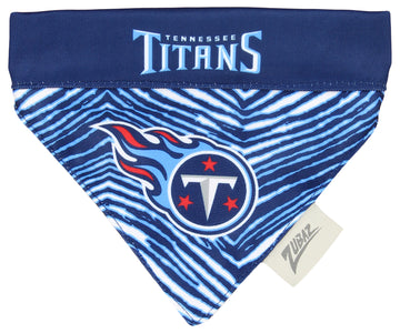 Zubaz X Pets First NFL Tennessee Titans Reversible Bandana For Dogs & Cats