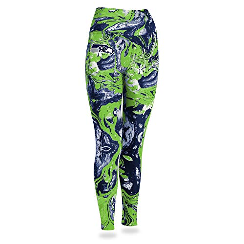 Zubaz NFL Women's Seattle Seahawks Team Swirl Leggings