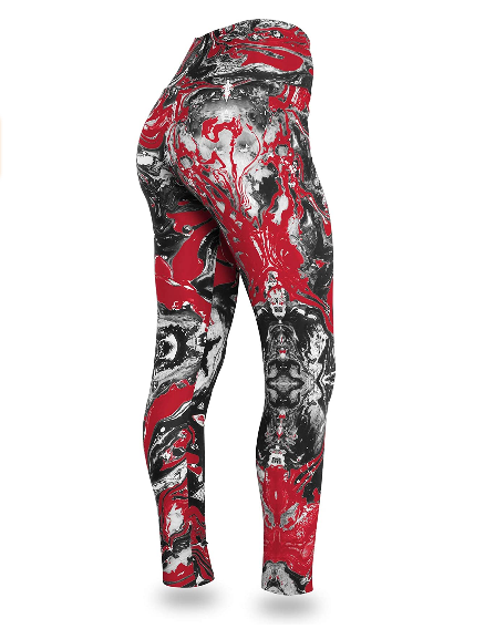 Zubaz NFL Women's Atlanta Falcons Team Swirl Leggings