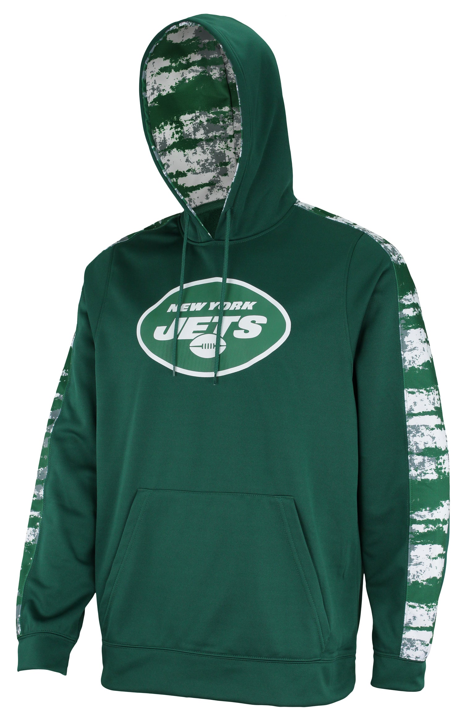 Zubaz NFL Men's New York Jets Performance Hoodie w/ Oxide Sleeves