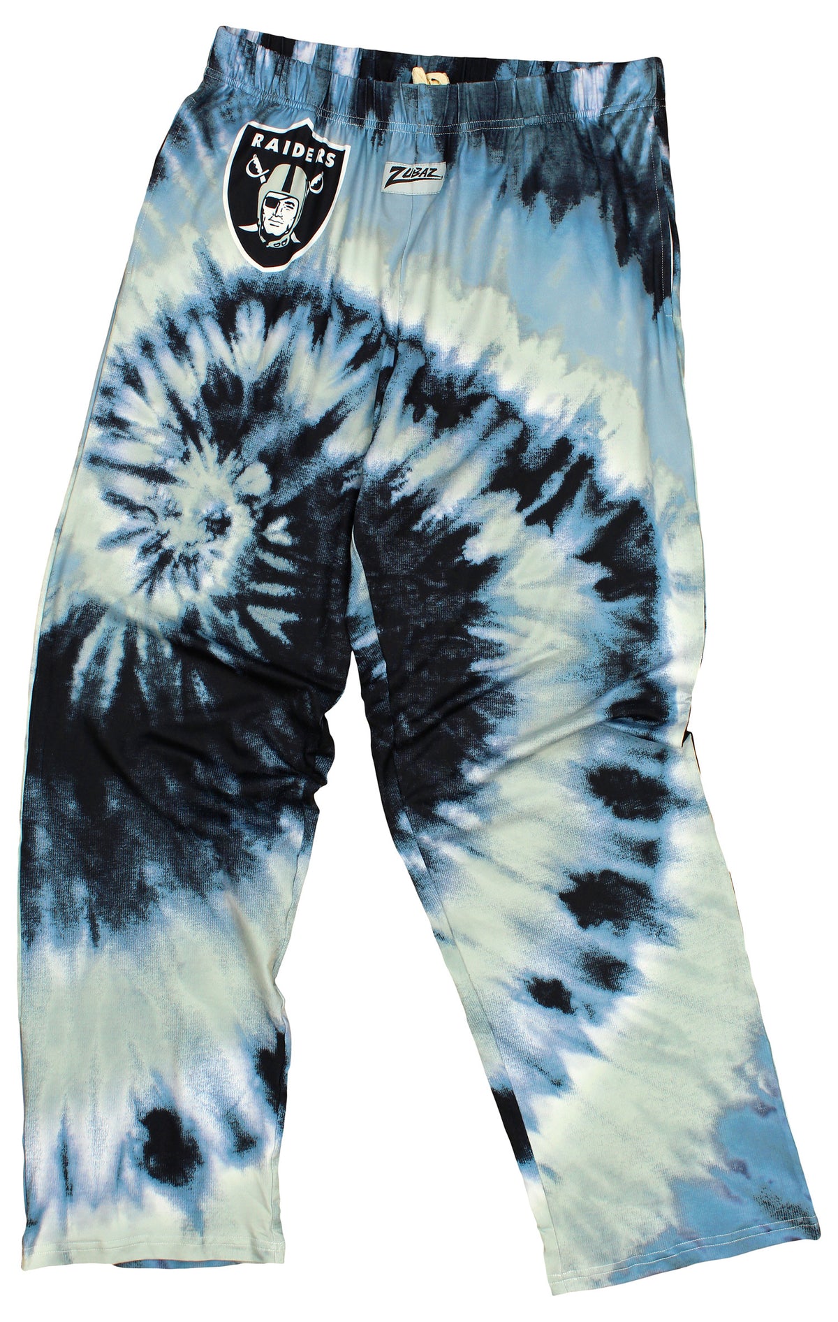 Zubaz Las Vegas Raiders NFL Men's Tie Dye Team Colors Lounge Pants, Bl