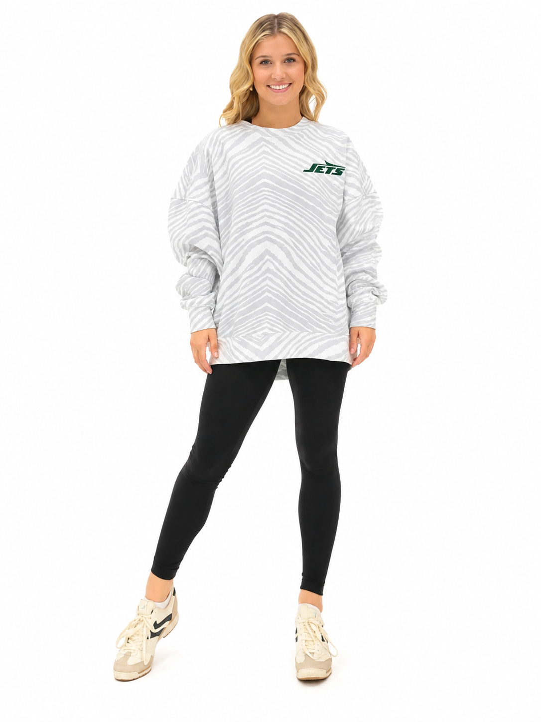 Joe Namath - New York Jets Full Back Zebra Crewneck