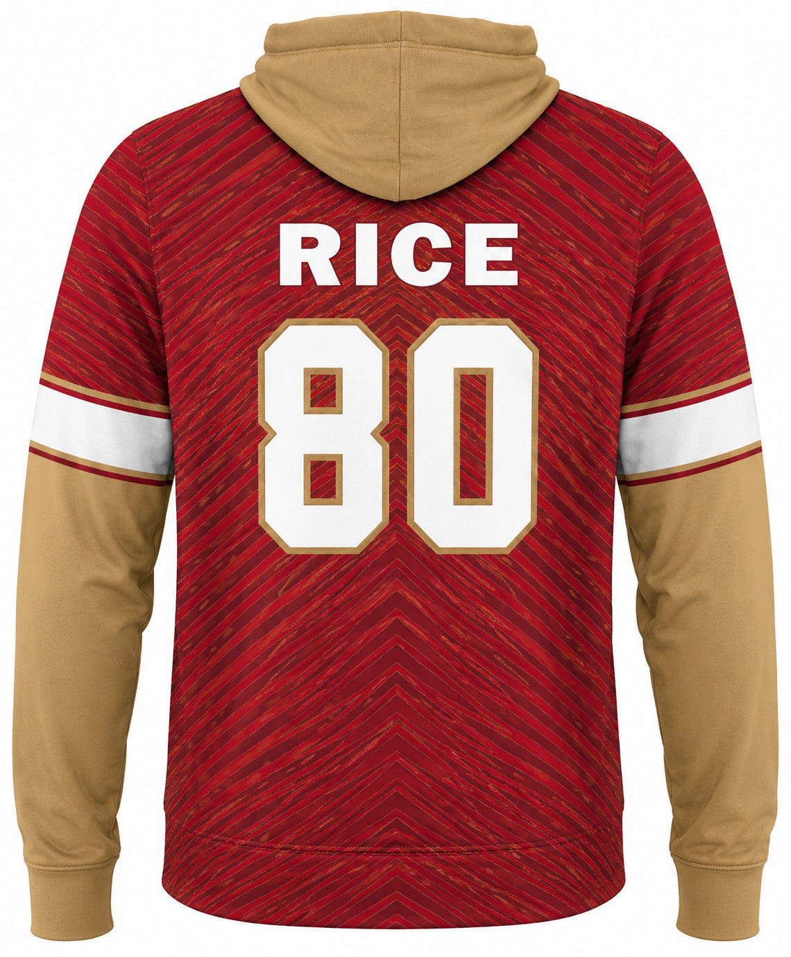 Zubaz NFL Men's Legends Tonal Gameday Hoodie, Jerry Rice-San Francisco 49ers back