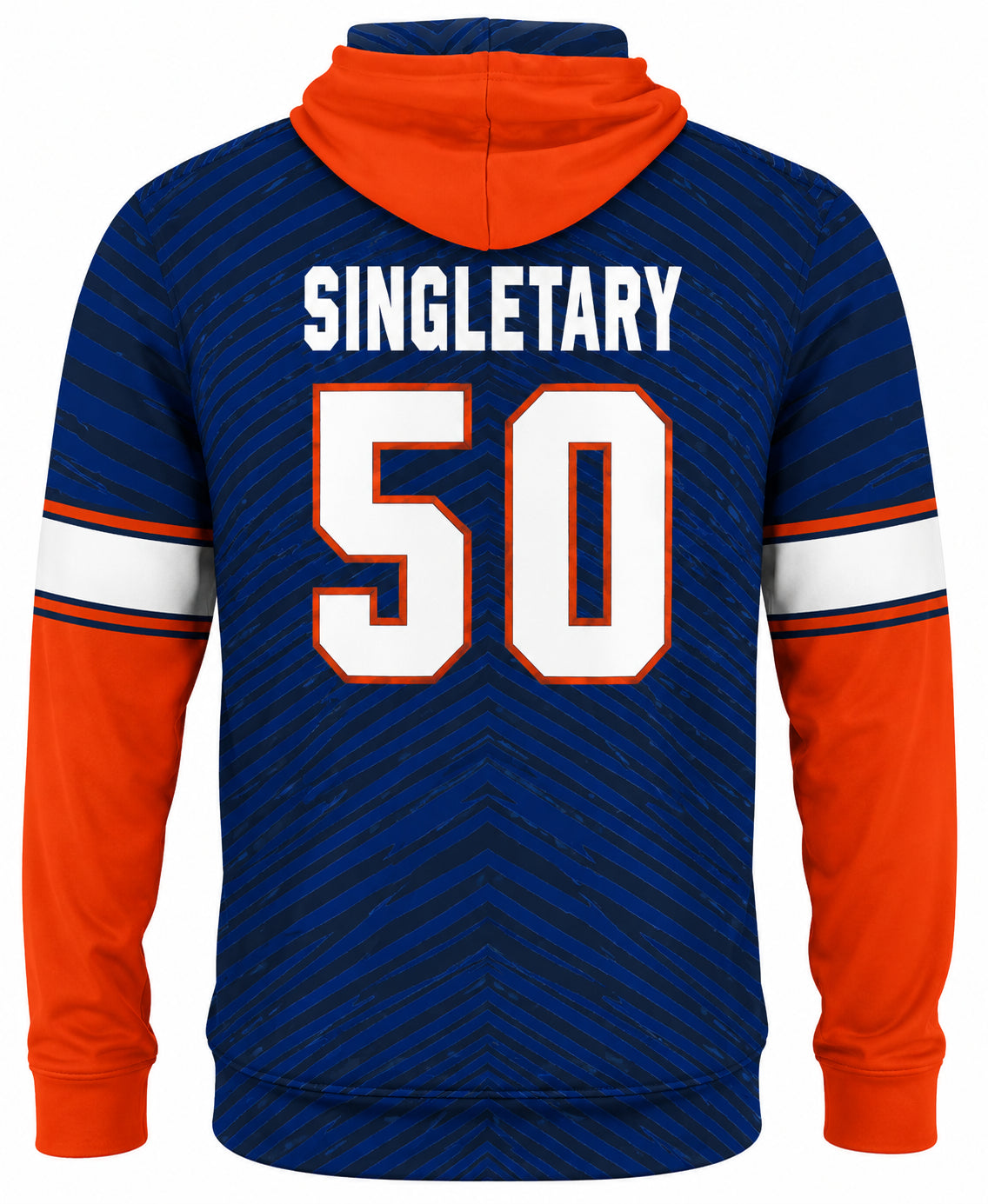 Zubaz NFL Men's Legends Tonal Gameday Hoodie, Mike Singletary-Chicago Bears back
