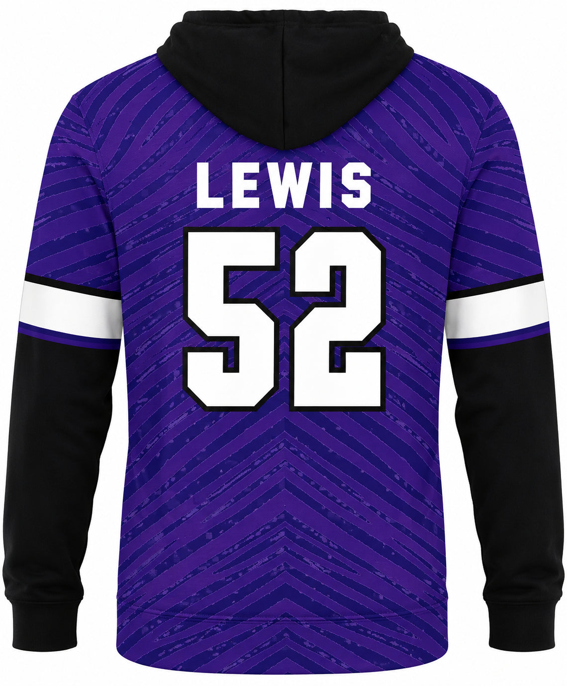 Zubaz NFL Men's Legends Tonal Gameday Hoodie, Ray Lewis-Baltimore Ravens back