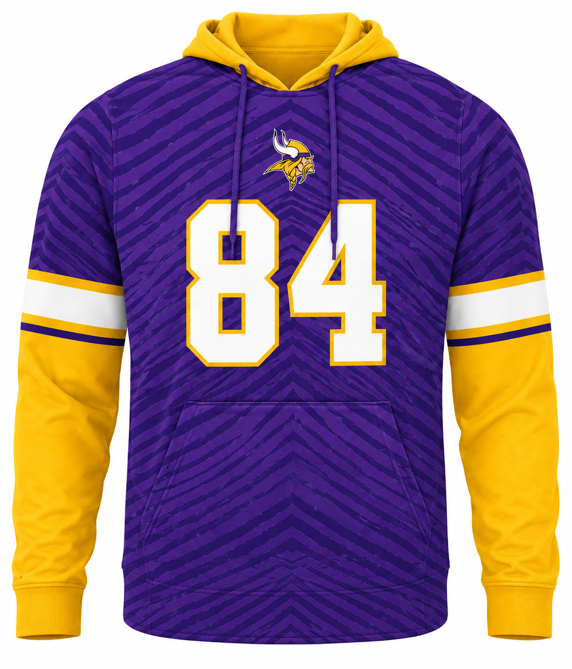 Zubaz NFL Men's Legends Tonal Gameday Hoodie, Randy Moss-Minnesota Vikings front