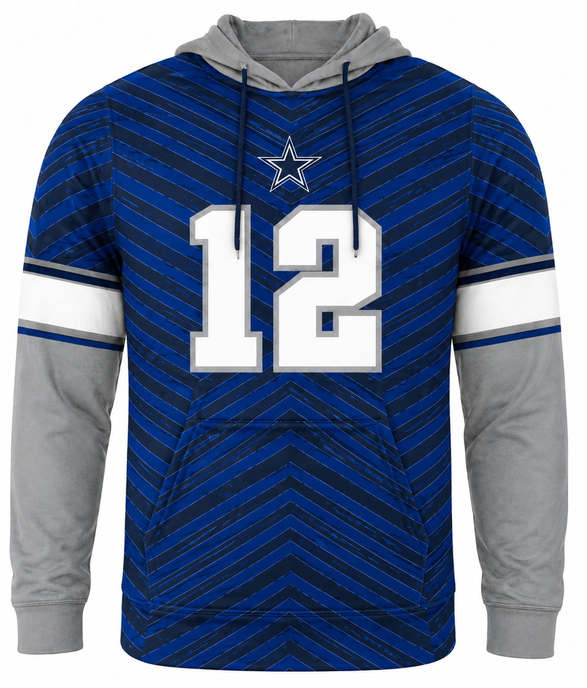 Roger Staubach Dallas Cowboys Legends Tonal Gameday Hoodie - front