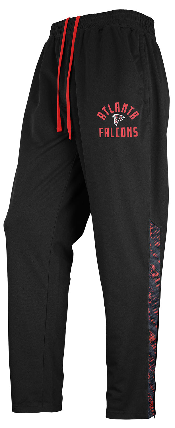 Zubaz NFL Men's Atlanta Falcons Viper Accent Elevated Jacquard Track Pants